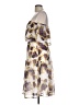 Volcom 100% Polyester Print Ivory Cocktail Dress Size 10 - photo 5