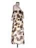 Volcom 100% Polyester Print Ivory Cocktail Dress Size 10 - photo 4