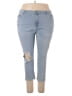 Simply Be Hearts Blue Jeans Size 22 - photo 1