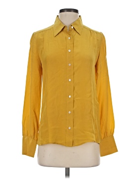 J.Crew Collection Long Sleeve Silk Top