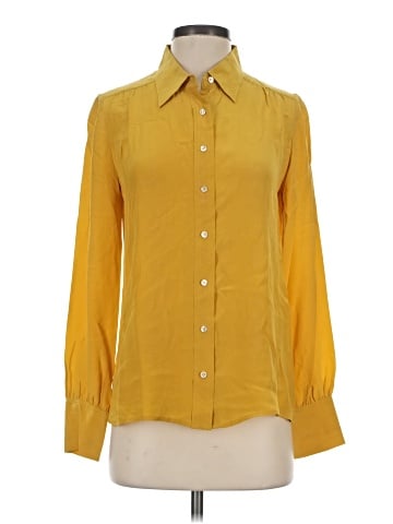 J.Crew Collection Long Sleeve Silk Top (view 1)
