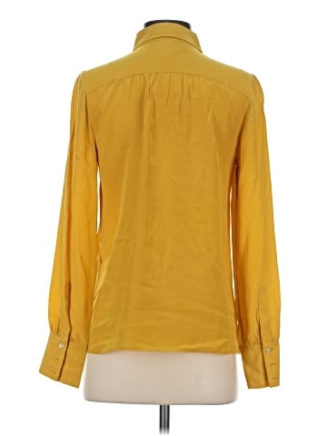 J.Crew Collection Long Sleeve Silk Top (view 2)