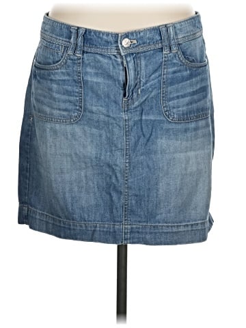 White House Black Market Denim Skirt (view 1)