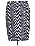 MICHAEL Michael Kors Chevron-herringbone Blue Casual Skirt Size 12 - photo 2