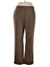 Basic Editions Plaid Brown Dress Pants Size 16 - photo 1