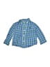 Ralph Lauren 100% Cotton Plaid Blue Long Sleeve Button-Down Shirt 6-9 MO / 9 MO - photo 1
