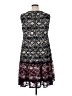 Roz & Ali 100% Polyester Tweed Black Cocktail Dress Size 16 - photo 2