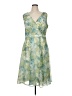 Connected Apparel 100% Polyester Floral Green Cocktail Dress Size 14w - photo 1