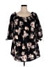 Truth NYC 100% Polyester Black 3/4 Sleeve Blouse Size 1X - photo 1