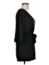 Deletta 100% Polyester Solid Black Casual Dress Size M - photo 4