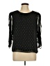 Chelsea & Violet 100% Polyester Black 3/4 Sleeve Blouse Size L - photo 1