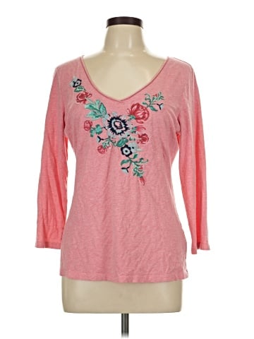 Garnet Hill 3/4 Sleeve T-Shirt (view 1)