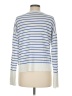 Hem & Thread 100% Cotton Stripes White Blue Pullover Sweater Size M - photo 2