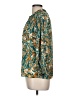 Eclair 100% Polyester Floral Teal 3/4 Sleeve Blouse Size M - photo 5