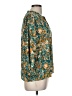 Eclair 100% Polyester Floral Teal 3/4 Sleeve Blouse Size M - photo 4
