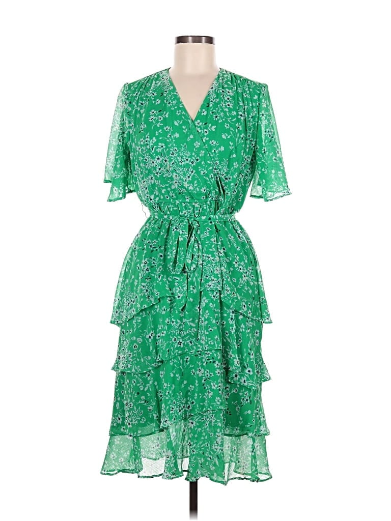 Pre-owned Sandra Darren Cocktail Dress In Green