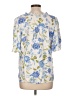 Sugarlips Floral Blue Short Sleeve Blouse Size L - photo 2