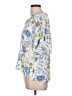 Sugarlips Floral Blue Short Sleeve Blouse Size L - photo 5