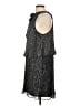 Ella Moss 100% Recycled Polyester Metallic Gray Cocktail Dress Size L - photo 5