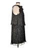 Ella Moss 100% Recycled Polyester Metallic Gray Cocktail Dress Size L - photo 4
