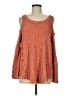 Free People 100% Cotton Orange Pullover Sweater Size M - photo 1