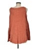 Free People 100% Cotton Orange Pullover Sweater Size M - photo 2