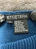 Etcetera Blue Turtleneck Sweater Size M - photo 4