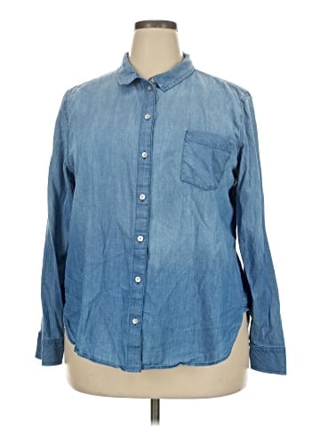 Caslon Long Sleeve Button-Down Shirt (view 1)
