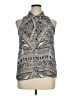 Decree 100% Polyester Silver Sleeveless Blouse Size XL - photo 1