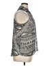 Decree 100% Polyester Silver Sleeveless Blouse Size XL - photo 4