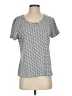 Sag Harbor Chevron-herringbone Silver Short Sleeve T-Shirt Size S - photo 1
