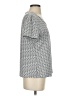 Sag Harbor Chevron-herringbone Silver Short Sleeve T-Shirt Size S - photo 4