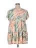 GeeGee Tie-dye Green Short Sleeve Top Size 2X - photo 2