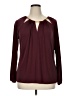 MICHAEL Michael Kors Burgundy Long Sleeve Blouse Size 0X - photo 1