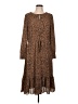 Talbots Animal Print Brown Casual Dress Size 12 - photo 1
