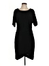 Bobeau Solid Black Casual Dress Size L - photo 1