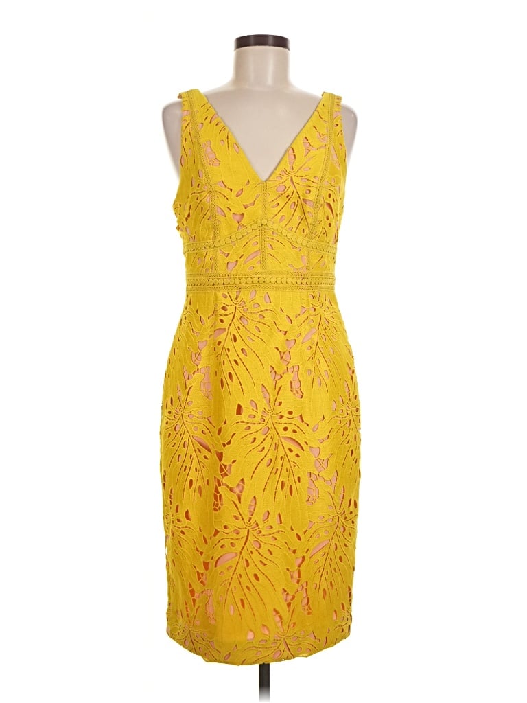 Pre-owned Maeve Cocktail Dress In Yellow