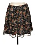 Ann Taylor LOFT 100% Polyester Floral Black Casual Skirt Size XL - photo 1