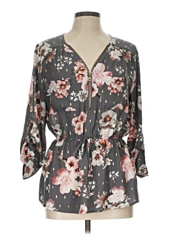 J for Justify 3/4 Sleeve Blouse (view 1)