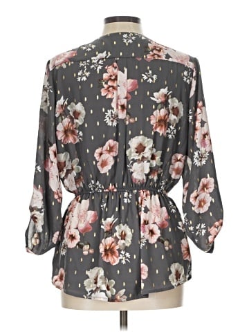 J for Justify 3/4 Sleeve Blouse (view 2)