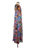 AaKaa 100% Rayon Paisley Blue Casual Dress Size S - photo 4
