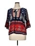 BILA 100% Rayon Blue 3/4 Sleeve Blouse Size XL - photo 1