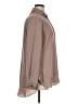 Pleione 100% Polyester Brown Long Sleeve Blouse Size XL - photo 4