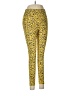 BCBGeneration Animal Print Yellow Leggings Size M - photo 1
