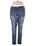 Almost Famous Hearts Blue Jeans Size 18 - photo 1