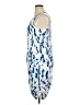 Peach Graphic Blue Cocktail Dress Size XL - photo 5