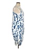Peach Graphic Blue Cocktail Dress Size XL - photo 4