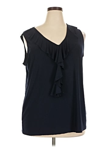 Double Take Sleeveless Blouse (view 1)