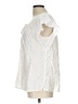 Love Notes 100% Recycled Cotton White Short Sleeve Blouse Size L - photo 5