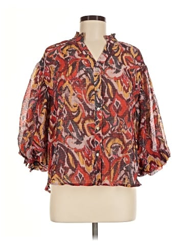 Fate 3/4 Sleeve Blouse (view 1)
